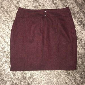 H&M  burgundy colored mini skirt